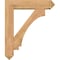 Ekena Millwork Imperial Arts and Crafts Smooth Bracket w/ Offset Brace, Western Red Cedar, 7 1/2"W x 32"D x 38"H BKT0806X32X38IMP03SWR - alternate 2